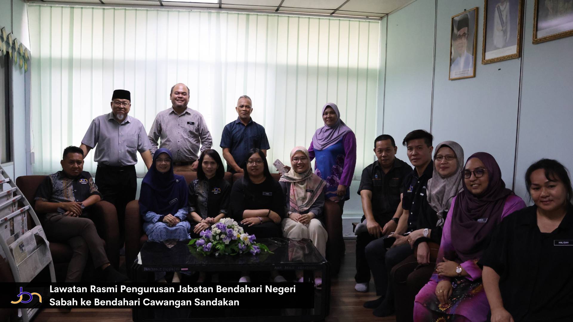 Lawatan Rasmi Pengurusan Tertinggi Jabatan Bendahari Negeri Sabah (JBNS) ke Bendahari Cawangan Sandakan